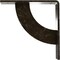 Ekena Millwork Bulwark Steel Bracket, Antiqued Warm Silver 2"W x 8"D x 8"H BKTM02X08X08BUAWS - alternate 5